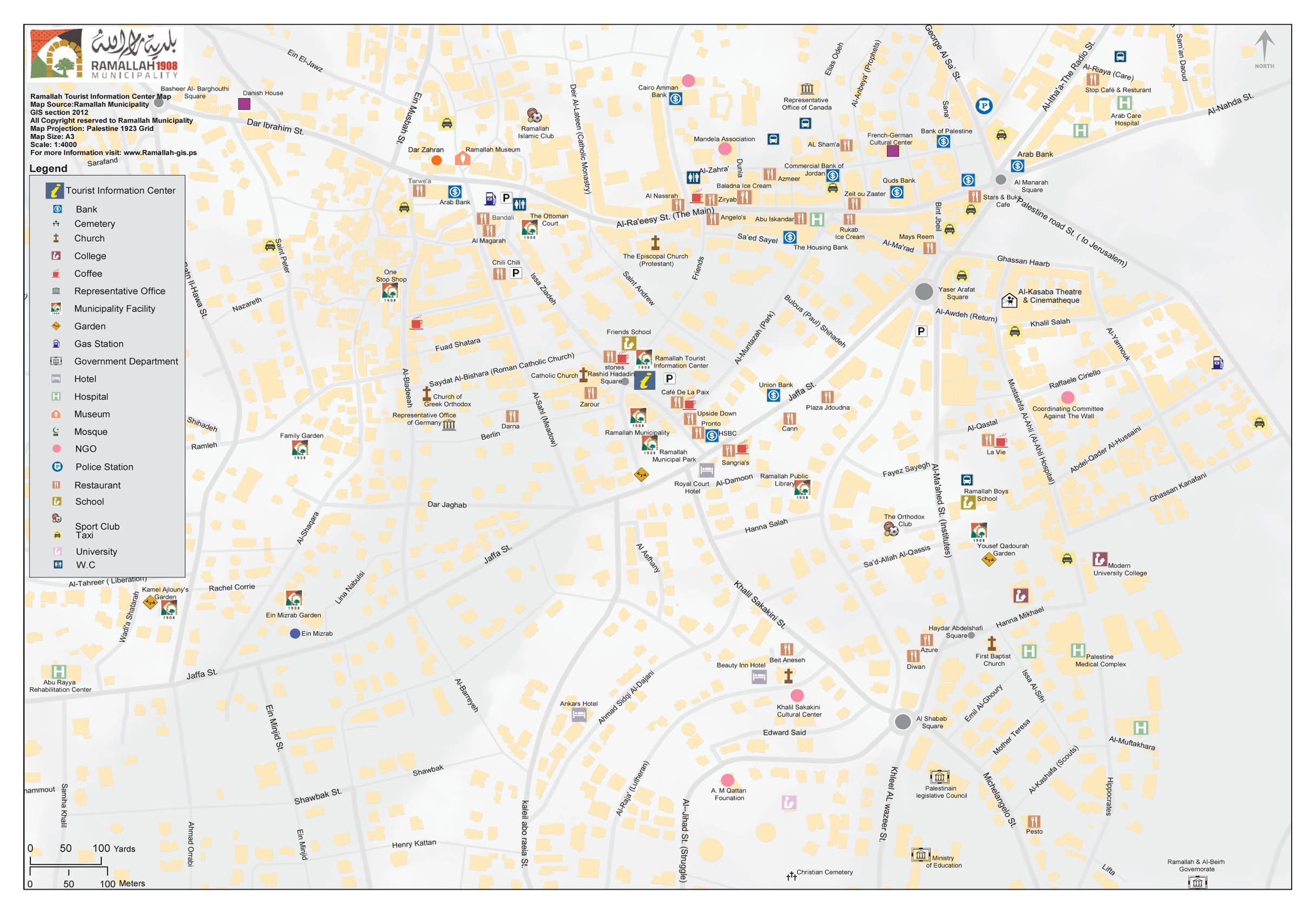 map of ramallah